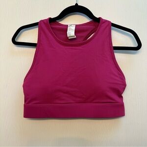 Fabletics Pink Trinity High Impact Sports Bra Size M